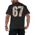 67 Baseball Six Seven 6 7 Meme 67 Men's Back Print T-Shirt 67 Baseball Six Seven 6 7 Meme 67 Men's Back Print T-Shirt