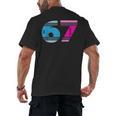 67 Crayon Cool Baseball Crayon 6 7 67 Men's Back Print T-Shirt 67 Crayon Cool Baseball Crayon 6 7 67 Men's Back Print T-Shirt