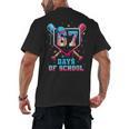 67 Days Of School 67th Day Baseball Meme Men Boys Kids Men's Back Print T-Shirt