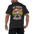 67 Days Of School Bruh Teacher Kids Dabbing Baseball Men's Back Print T-Shirt 67 Days Of School Bruh Teacher Kids Dabbing Baseball Men's Back Print T-Shirt