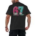67 Ice Cream Drip Baseball Gen Alpha Slang Six Seven Meme Men's Back Print T-Shirt 67 Ice Cream Drip Baseball Gen Alpha Slang Six Seven Meme Men's Back Print T-Shirt