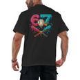 67 Ice Cream Drip Baseball Meme – Six Seven Gen Alpha Men's Back Print T-Shirt
