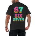67 Ice Cream Drip Baseball Six Seven 6-7 Meme Teen Boy Men's Back Print T-Shirt 67 Ice Cream Drip Baseball Six Seven 6-7 Meme Teen Boy Men's Back Print T-Shirt