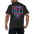 67 Six Seven Baseball Ice Cream Drip Cool Meme 67 Men's Back Print T-Shirt 67 Six Seven Baseball Ice Cream Drip Cool Meme 67 Men's Back Print T-Shirt