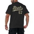 67 Six Seven Bruh Meme Baseball Style Vintage Men's Back Print T-Shirt 67 Six Seven Bruh Meme Baseball Style Vintage Men's Back Print T-Shirt
