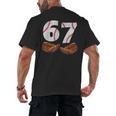 67 Trend Baseball Glove Number Style Men's Back Print T-Shirt