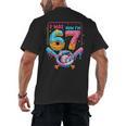 7th Birthday Boys I Was 6 Now I'm 7 Baseball Ice Cream Drip Men's Back Print T-Shirt 7th Birthday Boys I Was 6 Now I'm 7 Baseball Ice Cream Drip Men's Back Print T-Shirt