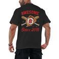 8 Year Old Boys Awesome Since 2018 Baseball Birthday Men's Back Print T-Shirt 8 Year Old Boys Awesome Since 2018 Baseball Birthday Men's Back Print T-Shirt
