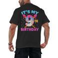 9th Birthday Baseball 9 Year Old Ice Cream Drip Boy Baseball Men's Back Print T-Shirt 9th Birthday Baseball 9 Year Old Ice Cream Drip Boy Baseball Men's Back Print T-Shirt