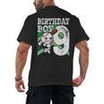 9th Birthday Baseball Birthday Party 9th Birthday Boy Men's Back Print T-Shirt