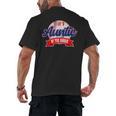 Auntie Rookie Of Year 1st Birthday Baseball Theme Matching Men's Back Print T-Shirt Auntie Rookie Of Year 1st Birthday Baseball Theme Matching Men's Back Print T-Shirt