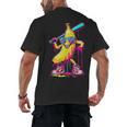 Banana With Baseball Bat Street Baseball Drip Men's Back Print T-Shirt
