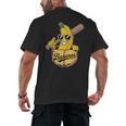 Banana Baseball Fruit Men's Back Print T-Shirt