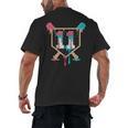 Baseball 11 Year Old Ice Cream Drip 11th Birthday Boy Player Men's Back Print T-Shirt Baseball 11 Year Old Ice Cream Drip 11th Birthday Boy Player Men's Back Print T-Shirt
