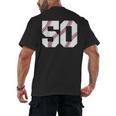 Baseball 1976 50th Birthday Vintage 50 Years Old Retro Men's Back Print T-Shirt Baseball 1976 50th Birthday Vintage 50 Years Old Retro Men's Back Print T-Shirt