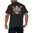 Baseball 2026 Ice Cream Drip Bats For Boys Birthday Graphic Men's Back Print T-Shirt