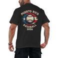 Baseball 2026 Puerto Rico Island Pride Sports Theme Men's Back Print T-Shirt Baseball 2026 Puerto Rico Island Pride Sports Theme Men's Back Print T-Shirt