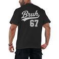 Baseball 6 7 Bruh Number 67 Six Seven Meme Boys Kids Men's Back Print T-Shirt Baseball 6 7 Bruh Number 67 Six Seven Meme Boys Kids Men's Back Print T-Shirt
