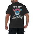 Baseball 6 Year Old Ice Cream Drip 6th Birthday Boy Number 6 Men's Back Print T-Shirt Baseball 6 Year Old Ice Cream Drip 6th Birthday Boy Number 6 Men's Back Print T-Shirt