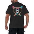 Baseball 6 Year Old Ice Cream Drip 6th Birthday Boys Player Men's Back Print T-Shirt Baseball 6 Year Old Ice Cream Drip 6th Birthday Boys Player Men's Back Print T-Shirt