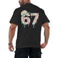 Baseball 67 Drip Six Seven Baseball Dripping Boys Kids Men's Back Print T-Shirt Baseball 67 Drip Six Seven Baseball Dripping Boys Kids Men's Back Print T-Shirt