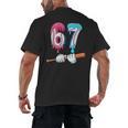 Baseball 67 Ice Cream Drip Six Seven Boys Men's Back Print T-Shirt Baseball 67 Ice Cream Drip Six Seven Boys Men's Back Print T-Shirt