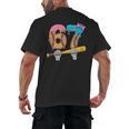 Baseball 67 Ice Cream Drip Skeleton Six Seven Boys Meme Men's Back Print T-Shirt