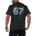 Baseball 67 Six Seven Gen Alpha Meme Blue Drip Boys Men's Back Print T-Shirt