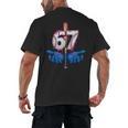Baseball 67 Six Seven Gen Alpha Meme Drip Men's Back Print T-Shirt Baseball 67 Six Seven Gen Alpha Meme Drip Men's Back Print T-Shirt
