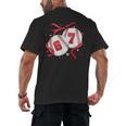 Baseball 67 Six Seven Gen Alpha Meme Valentine's Day Men's Back Print T-Shirt