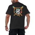 Baseball 8 Year Old Ice Cream Drip 8th Birthday Boy Number 8 Men's Back Print T-Shirt Baseball 8 Year Old Ice Cream Drip 8th Birthday Boy Number 8 Men's Back Print T-Shirt