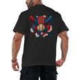 Baseball 8 Year Old Splash Drip 8th Birthday Boy Number 8 Men's Back Print T-Shirt Baseball 8 Year Old Splash Drip 8th Birthday Boy Number 8 Men's Back Print T-Shirt