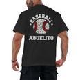 Baseball Abuelito Distressed Vintage Grandpa Game Day Men's Back Print T-Shirt Baseball Abuelito Distressed Vintage Grandpa Game Day Men's Back Print T-Shirt