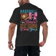 Baseball Or Bows Great Grandma Loves You Gender Reveal Men's Back Print T-Shirt