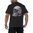 Baseball Catcher Mask Ice Cream Dripping Baseball Boys Men's Back Print T-Shirt Baseball Catcher Mask Ice Cream Dripping Baseball Boys Men's Back Print T-Shirt