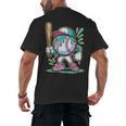 Baseball Character Cartoon Batter Drip Style Women Men Men's Back Print T-Shirt Baseball Character Cartoon Batter Drip Style Women Men Men's Back Print T-Shirt