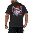 Baseball Christmas Santa Hat Baseball Christmas Drip Men's Back Print T-Shirt Baseball Christmas Santa Hat Baseball Christmas Drip Men's Back Print T-Shirt