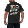 Baseball Dinosaur 100 Days Of School Kids Theme Men's Back Print T-Shirt Baseball Dinosaur 100 Days Of School Kids Theme Men's Back Print T-Shirt