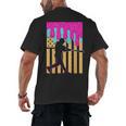Baseball Drip Bat Boys Ice Cream American Flag 4th Of July Men's Back Print T-Shirt Baseball Drip Bat Boys Ice Cream American Flag 4th Of July Men's Back Print T-Shirt