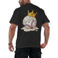 Baseball Drip Ice Cream Crown Melt Graphic Men's Back Print T-Shirt