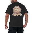 Baseball Drip Ice Cream Melting Illustration Men's Back Print T-Shirt Baseball Drip Ice Cream Melting Illustration Men's Back Print T-Shirt
