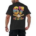 Baseball Drip Ice Cream Number 67 Player Lifestyle Men's Back Print T-Shirt Baseball Drip Ice Cream Number 67 Player Lifestyle Men's Back Print T-Shirt