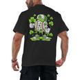 Baseball Drip Ice Cream Shamrock Irish St Patricks Men Men's Back Print T-Shirt Baseball Drip Ice Cream Shamrock Irish St Patricks Men Men's Back Print T-Shirt
