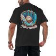 Baseball Drip Ice Cream Sprinkless Glove Boy Kid Men's Back Print T-Shirt Baseball Drip Ice Cream Sprinkless Glove Boy Kid Men's Back Print T-Shirt
