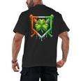 Baseball Drip Ice Cream St Patricks Day Shamrock Lucky Men's Back Print T-Shirt Baseball Drip Ice Cream St Patricks Day Shamrock Lucky Men's Back Print T-Shirt