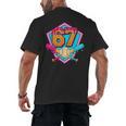 Baseball Drip Jersey Number 67 For Players & 67th Birthday Men's Back Print T-Shirt Baseball Drip Jersey Number 67 For Players & 67th Birthday Men's Back Print T-Shirt