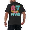 Baseball Drip Number 67 Player Trendy 6 7 Meme Men's Back Print T-Shirt Baseball Drip Number 67 Player Trendy 6 7 Meme Men's Back Print T-Shirt