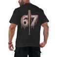 Baseball Drip Number 67 Sports Player Six Seven Meme Fan Men's Back Print T-Shirt Baseball Drip Number 67 Sports Player Six Seven Meme Fan Men's Back Print T-Shirt