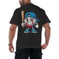 Baseball Drippy Style Apparel For Boys Youth Cool Baseball Men's Back Print T-Shirt Baseball Drippy Style Apparel For Boys Youth Cool Baseball Men's Back Print T-Shirt