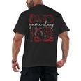 Baseball Game Day Coquette Game Day Baseball Men's Back Print T-Shirt Baseball Game Day Coquette Game Day Baseball Men's Back Print T-Shirt